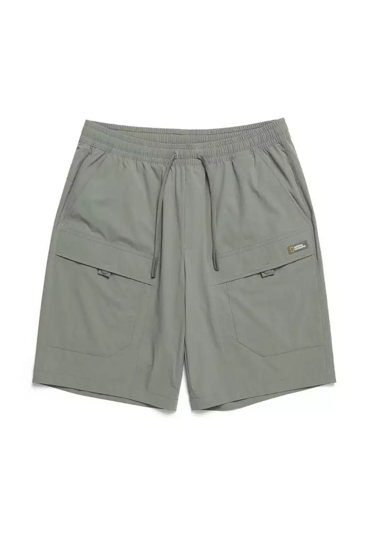 男女同款ADELIE輕便梭織彈性工裝短褲