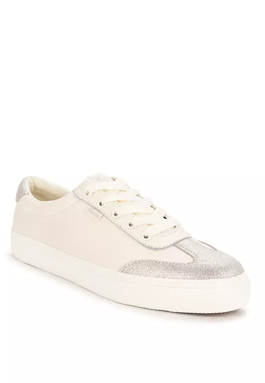 Jump Kick T-Toe Leather/Glitter Suede Shoes