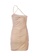 London Rag beige Ruched Bodycon Mini Dress in Nude CD0D6AA168C4B8GS_6