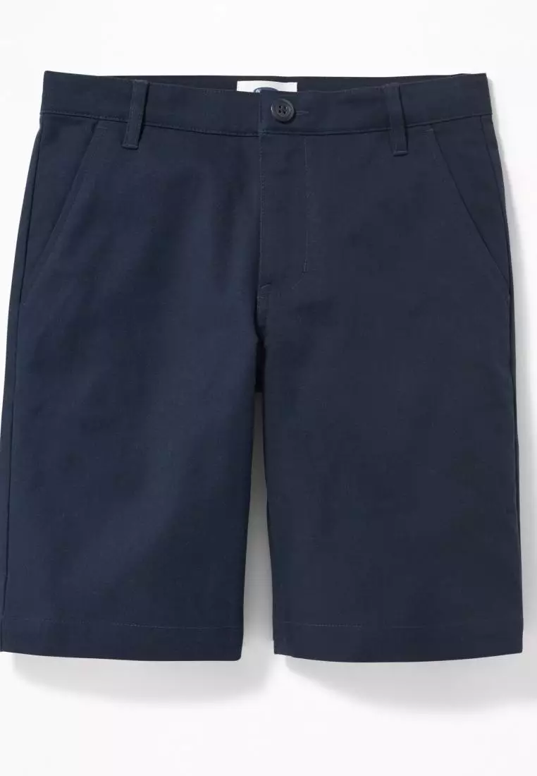 Old Navy Built-In Flex Straight Twill Shorts for Boys (Above Knee