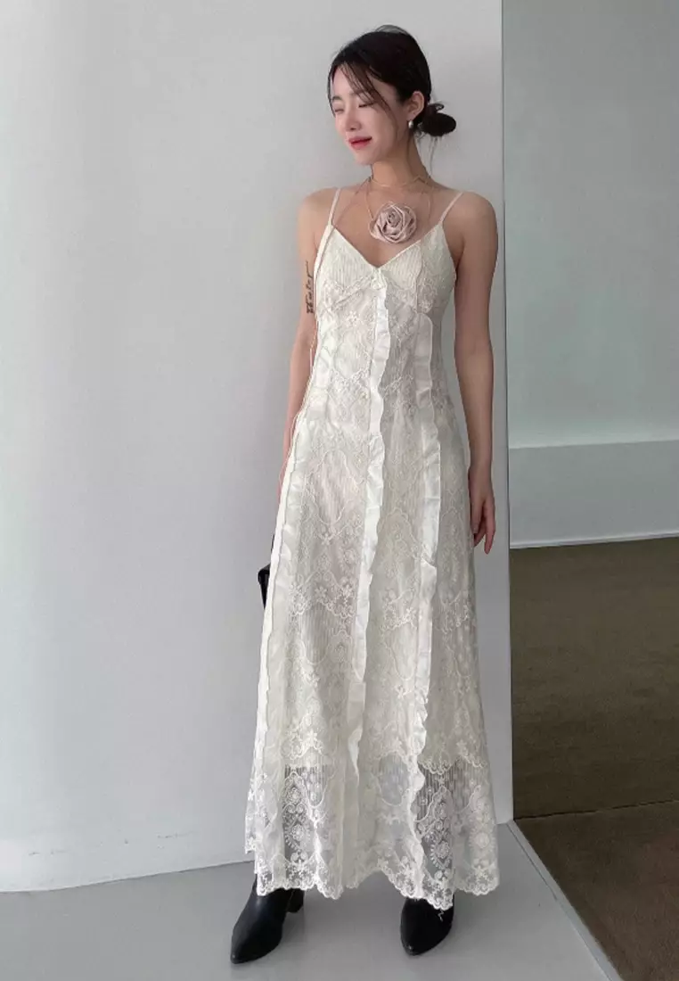 Sunnydaysweety New Light Luxury Lace Embroidered Dress CA25032753W 2025 ...