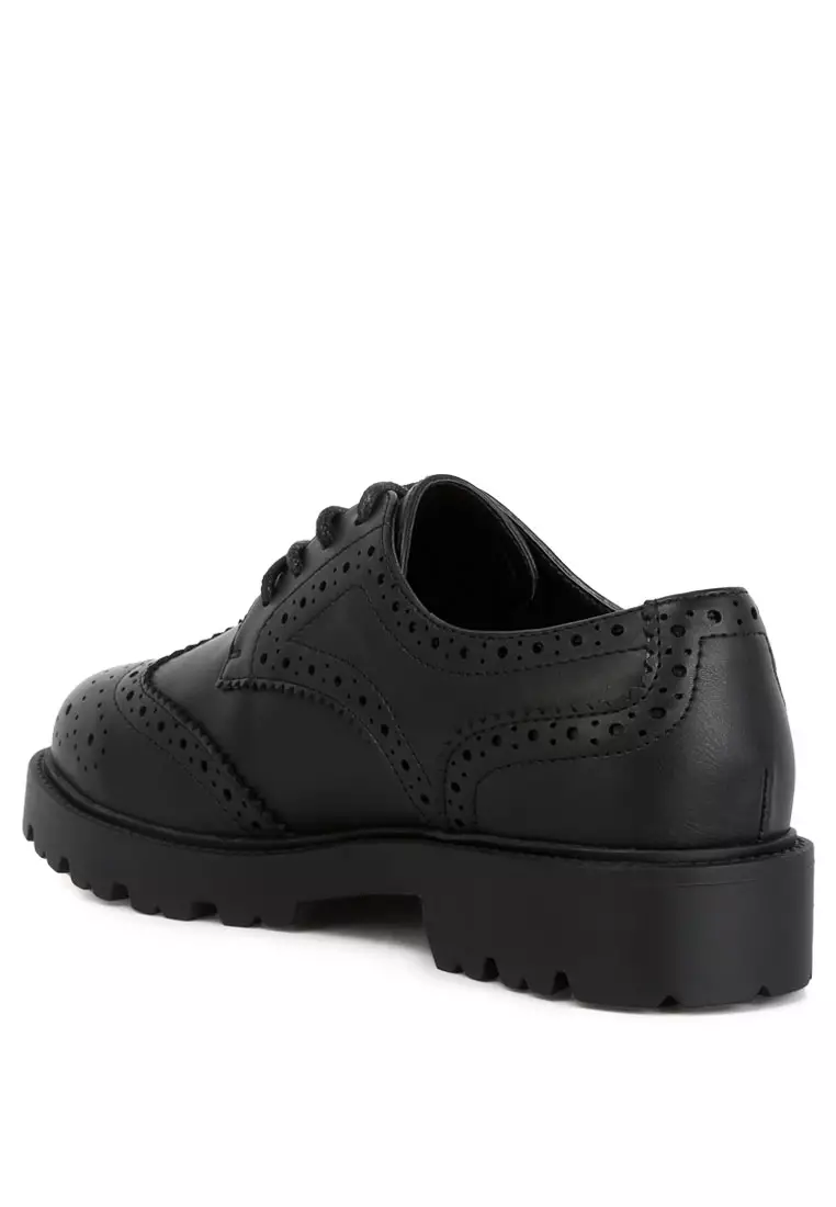Buy London Rag Black Lug Sole Derby Shoes 2024 Online ZALORA Philippines