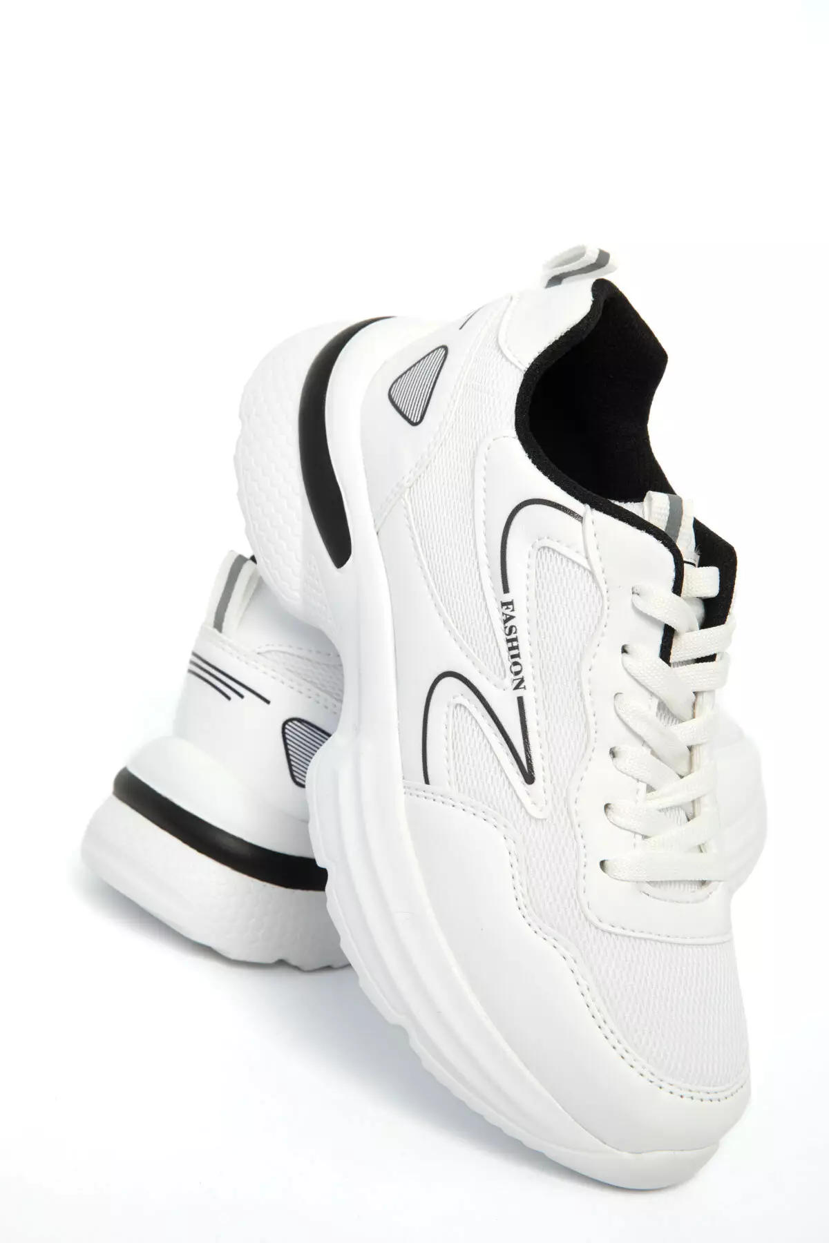 White-Black Women'S Sneaker 21272