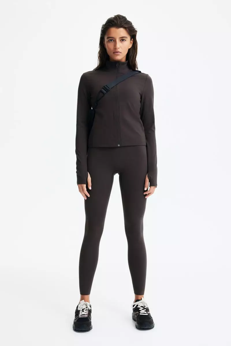 Zip-through sports jacket with SoftMove™