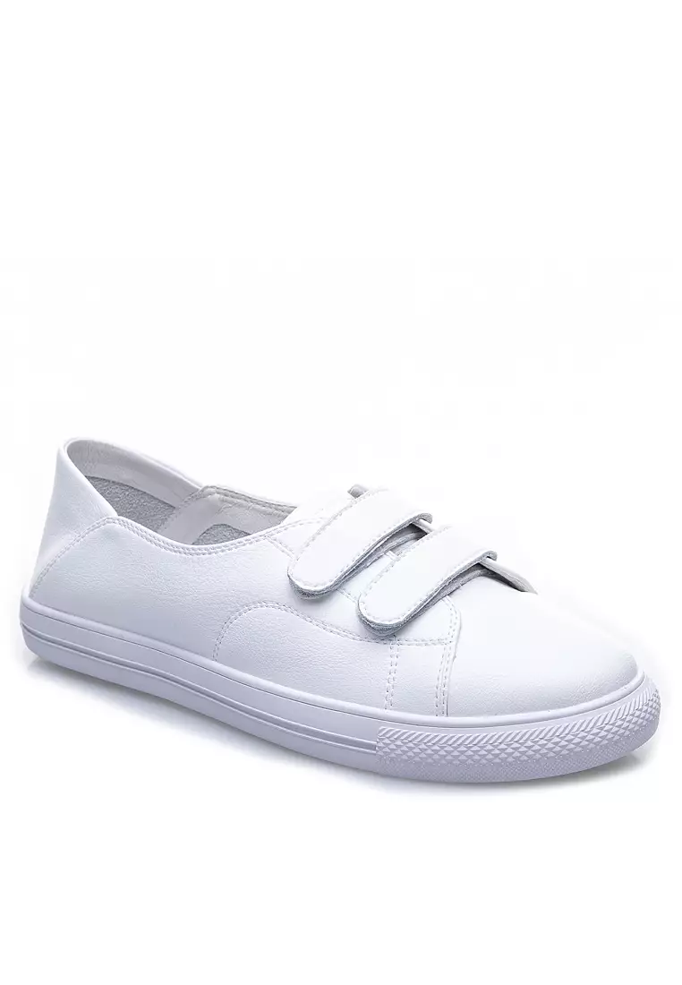 Double Velcro Leather Slip-Ons RX5198