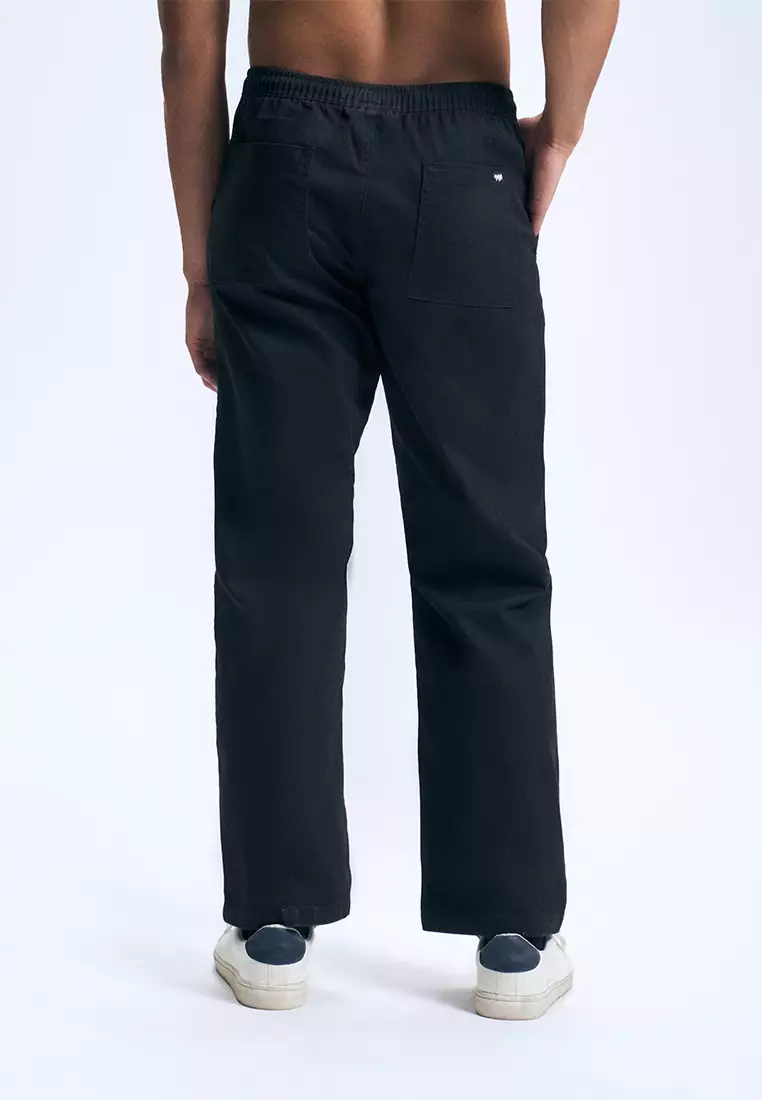 Pull-Up Straight Pants