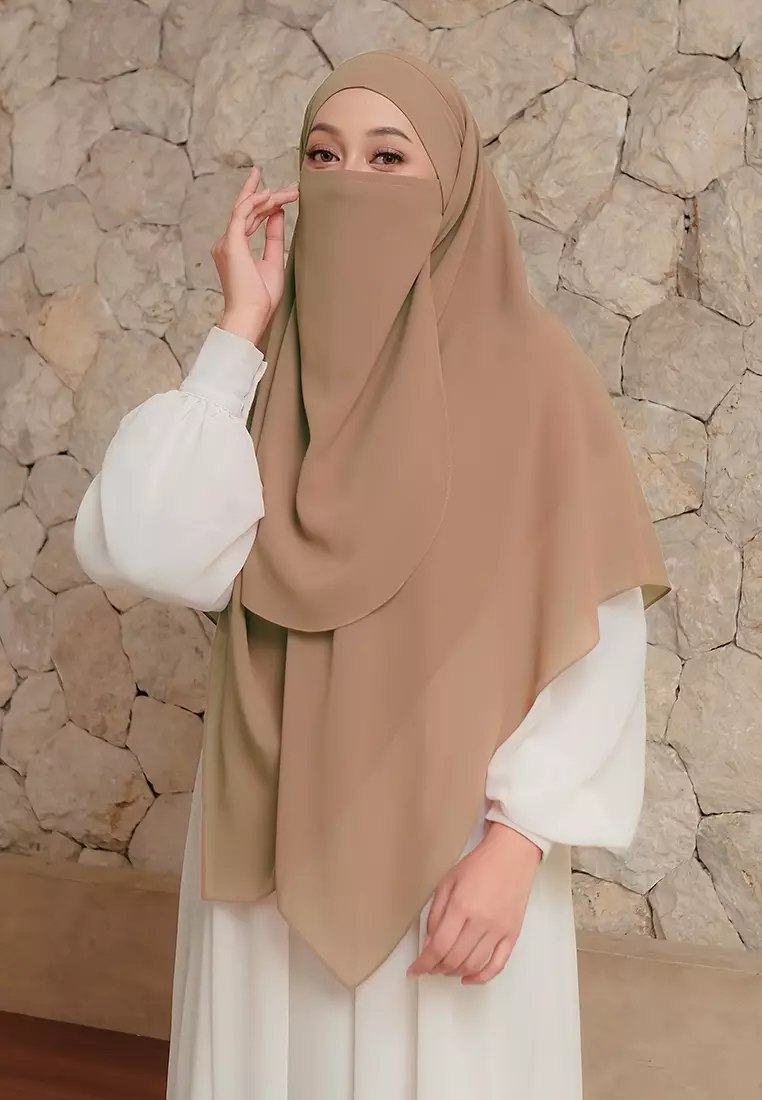 KHIBAN KHAIRA MAGNET PLUS NIQAB - WALLNUT