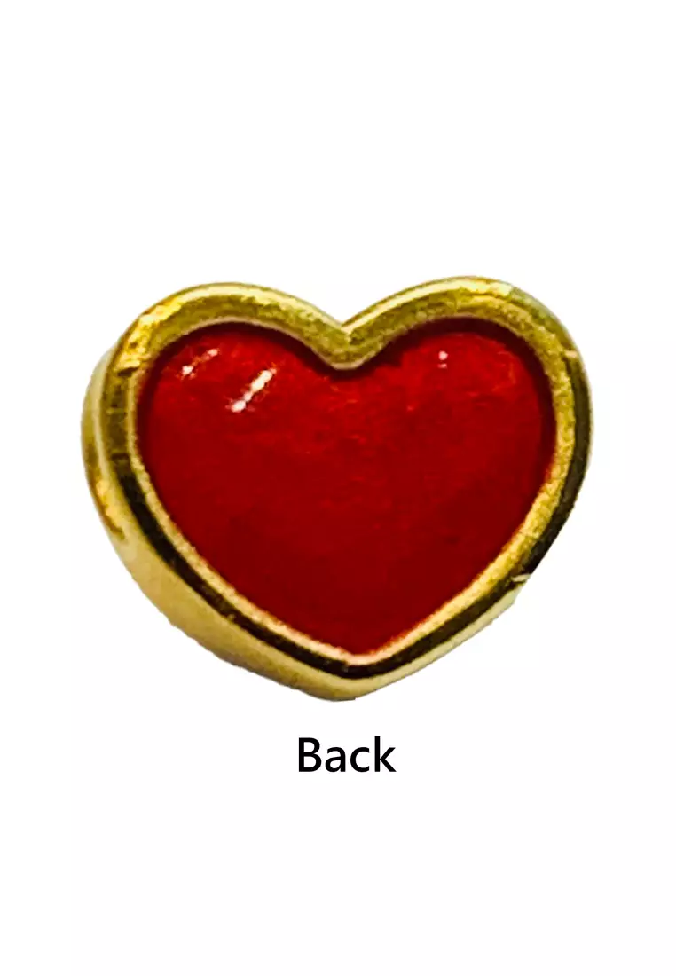 LITZ 999 (24K) Gold Love Charm EPC1168 (0.80g+/-)