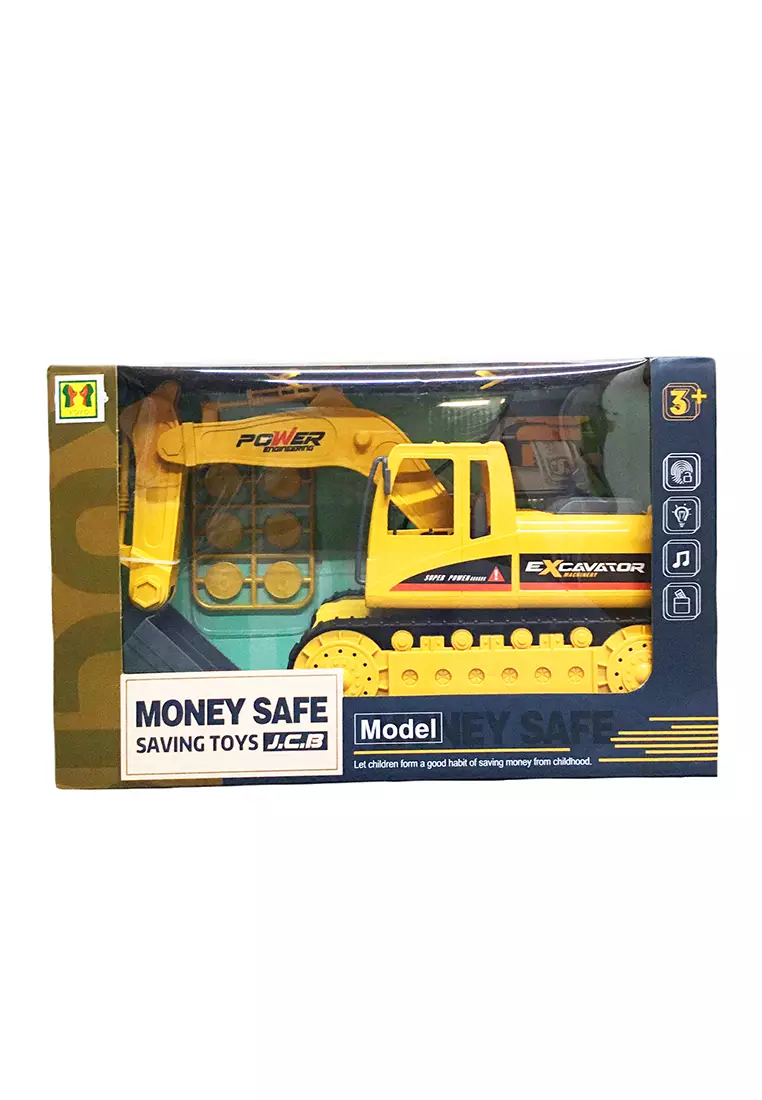 Jual figoltoys Mainan Anak Menabung Celengan Anak Unik Mobil Konstruksi