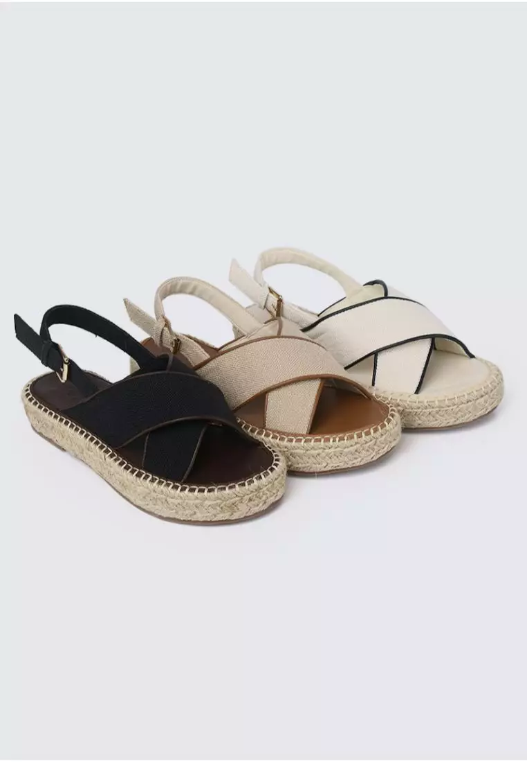 All black espadrille sandals hot sale