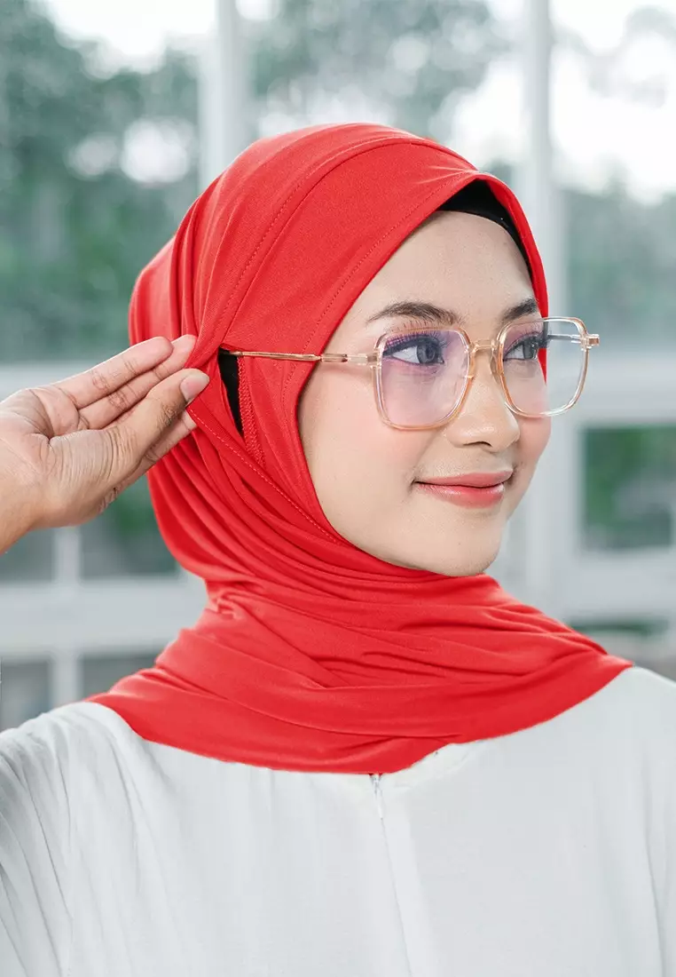 HIJAB INSTAN ZENYA - RED