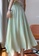 Sunnydaysweety green Spring and Summer Pearlescent Silk High Waist Midi Skirt A21031918GR 55E20AA932CC51GS_4