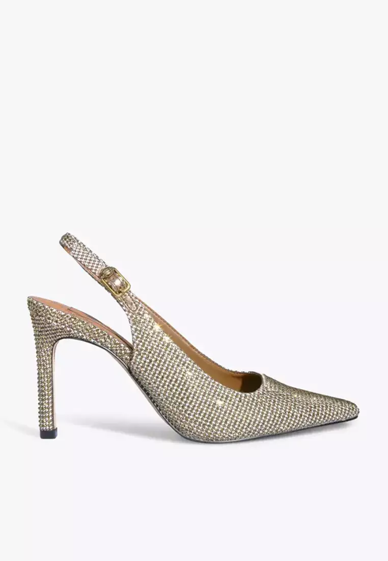 Discount on Kurt Geiger  shoes - SKU: Regent Slingback Heels Beige