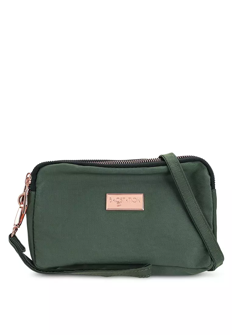 Buy BAGSTATION Rose Gold Series Crinkle Nylon Wristlet Pouch 2024