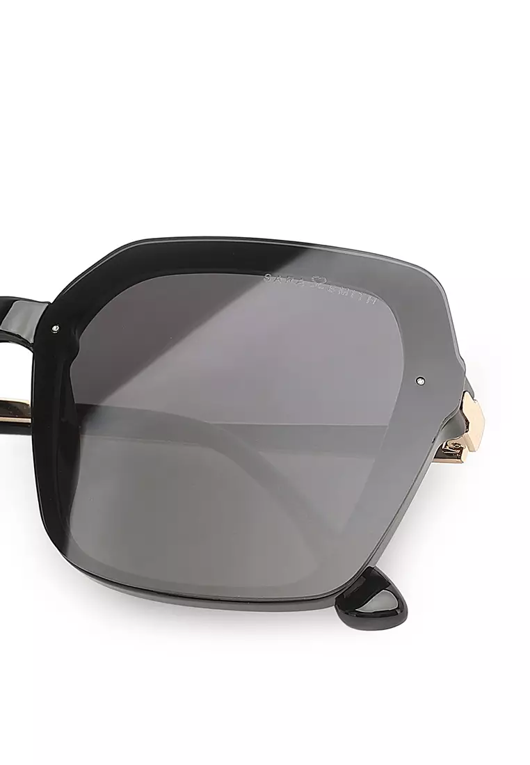 Unisex Fashion Sunglasses - Glossy Black / Grey