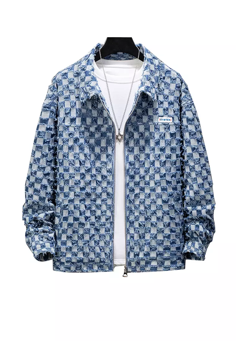 Louis Vuitton Monogram Padded Denim Jacket Indigo