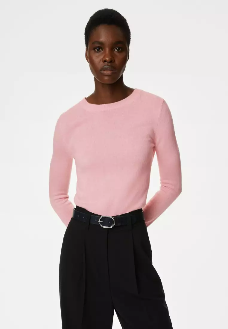 Marks and spencer sale crew neck jumpers