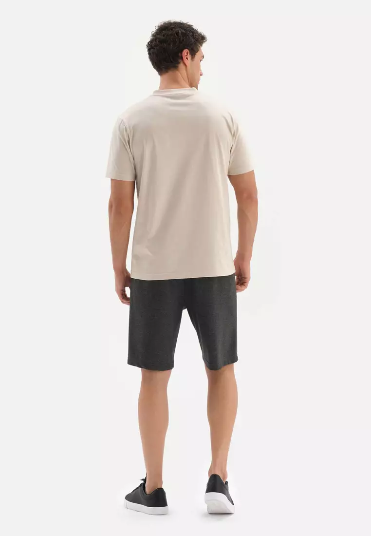 Black Shorts Regular Short Leg Loungewear for Men