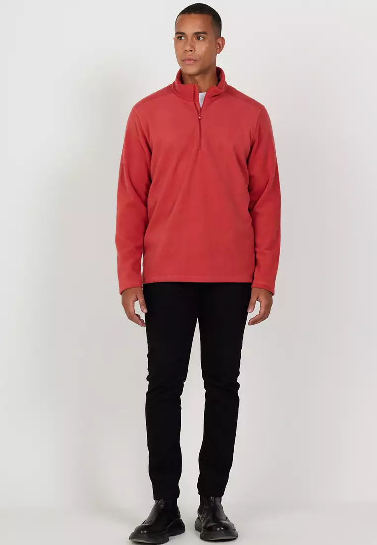 Buy Altinyildiz Half Zipper Fleece Sweatshirt 2026 Online | ZALORA