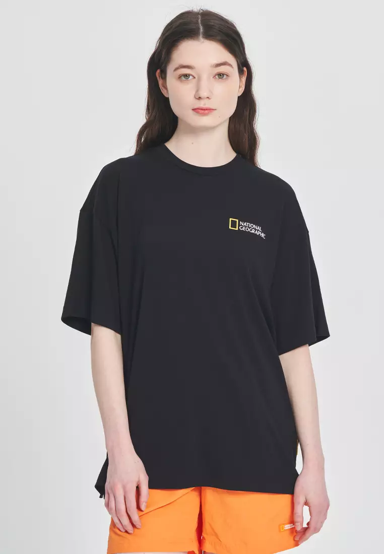 【NATIONAL GEOGRAPHIC】UNI DRYSIL GRAPHIC T-SHIRT Unisex Drysil Turtle Graphic Short Sleeve Tee - DUST
