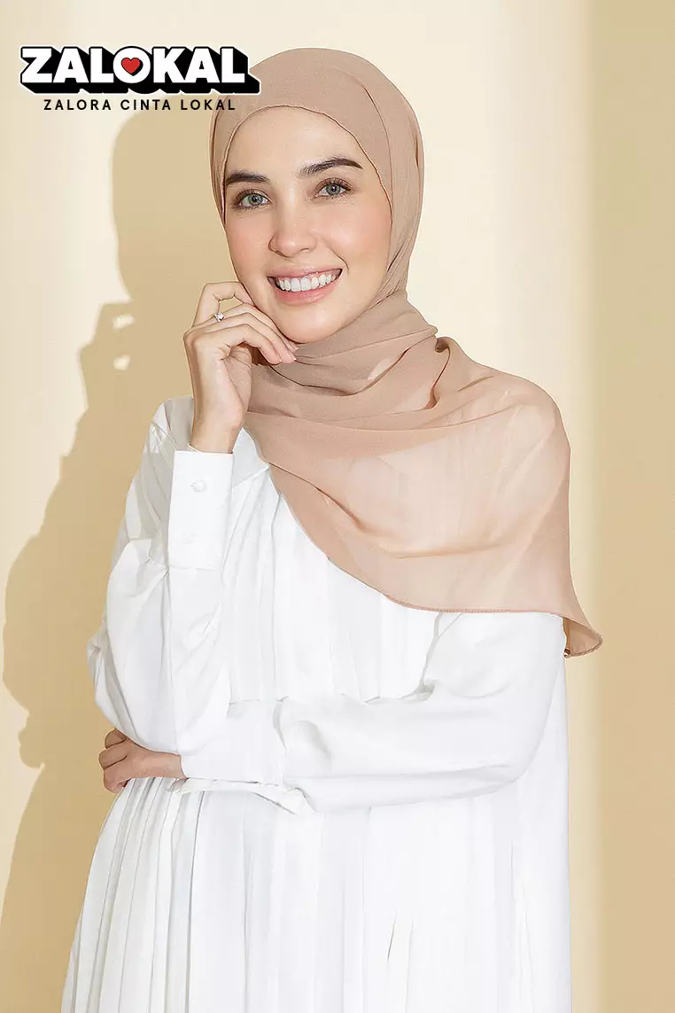 Ovel Shawl (Pashmina Oval Lozy x Hamidah) Nude