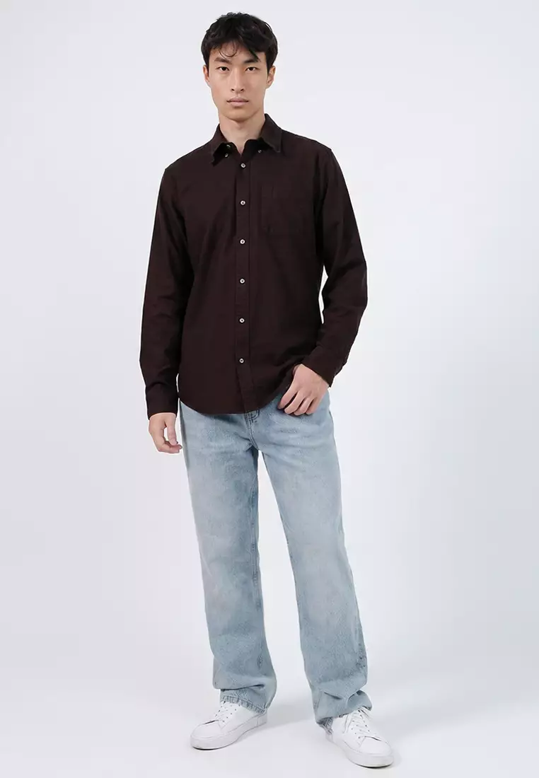 Plaid Oxford Button-Down Shirt