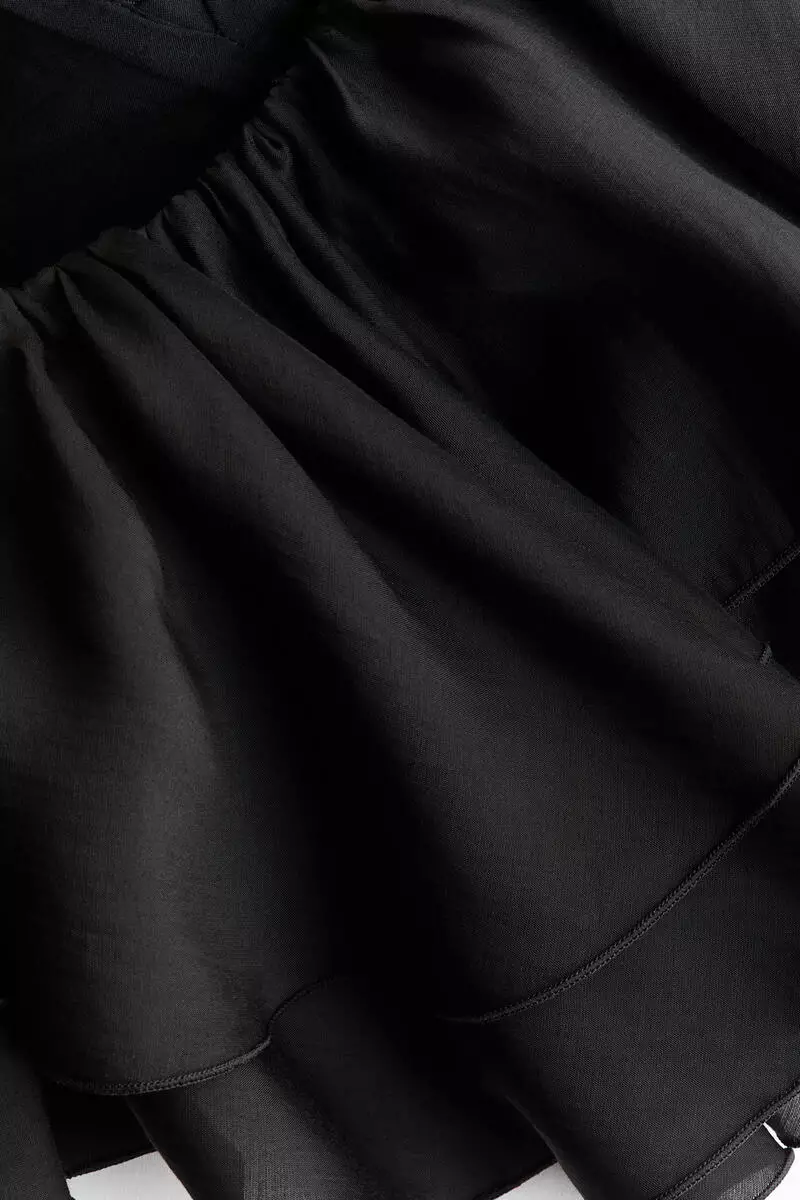 Flounced off-the-shoulder top