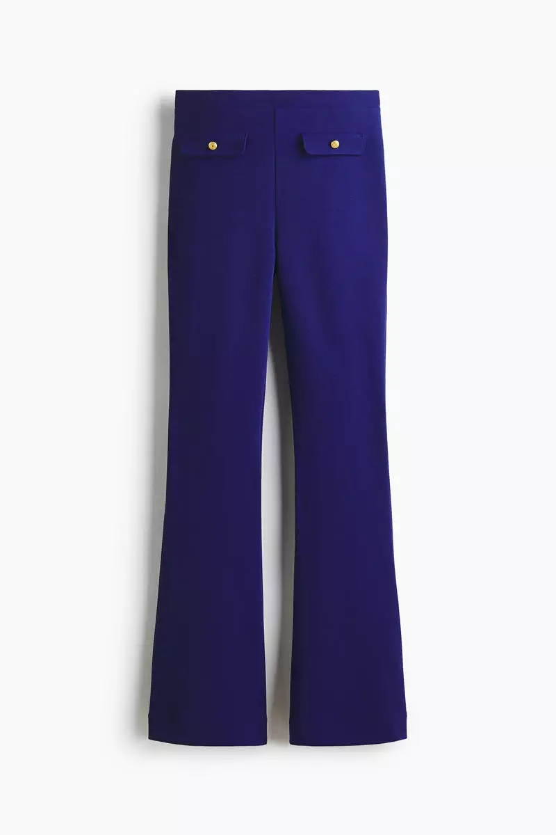 Flared Ponte di Roma trousers