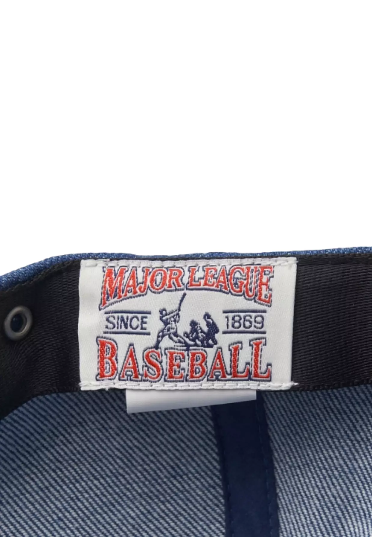 Jual MLB Korea Cursive Lettering Denim Unstructured Ball Cap