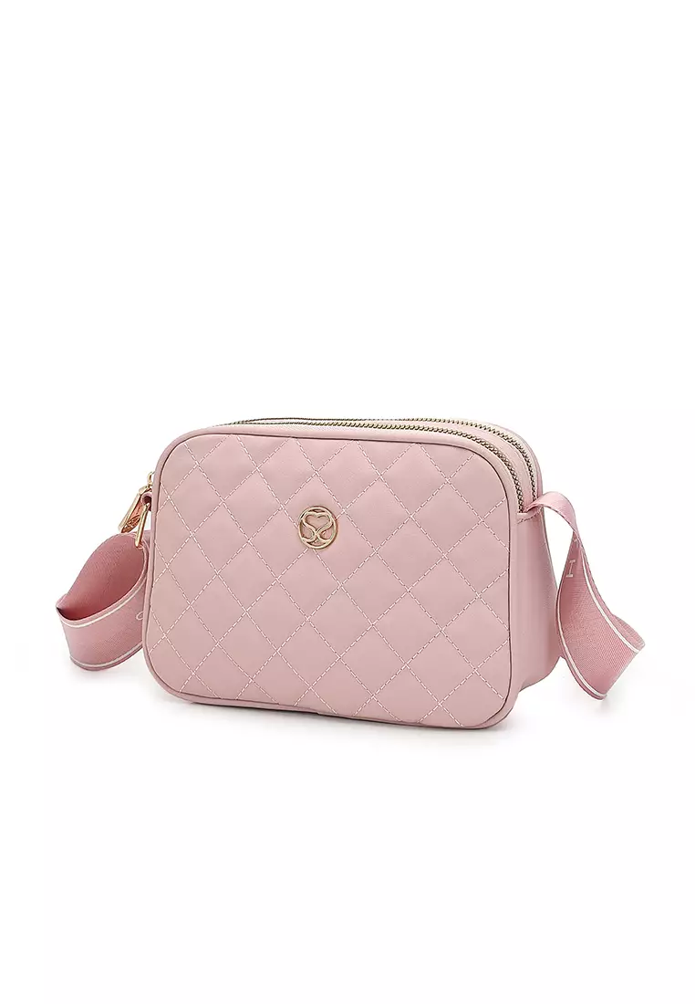 Women's Sling Bag / Crossbody Bag (Tas Selempang Wanita) - Merah Jambu