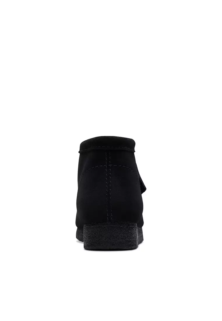 Buy Clarks Mens Wallabee Boot Moccasins - Black Sde 2026 Online