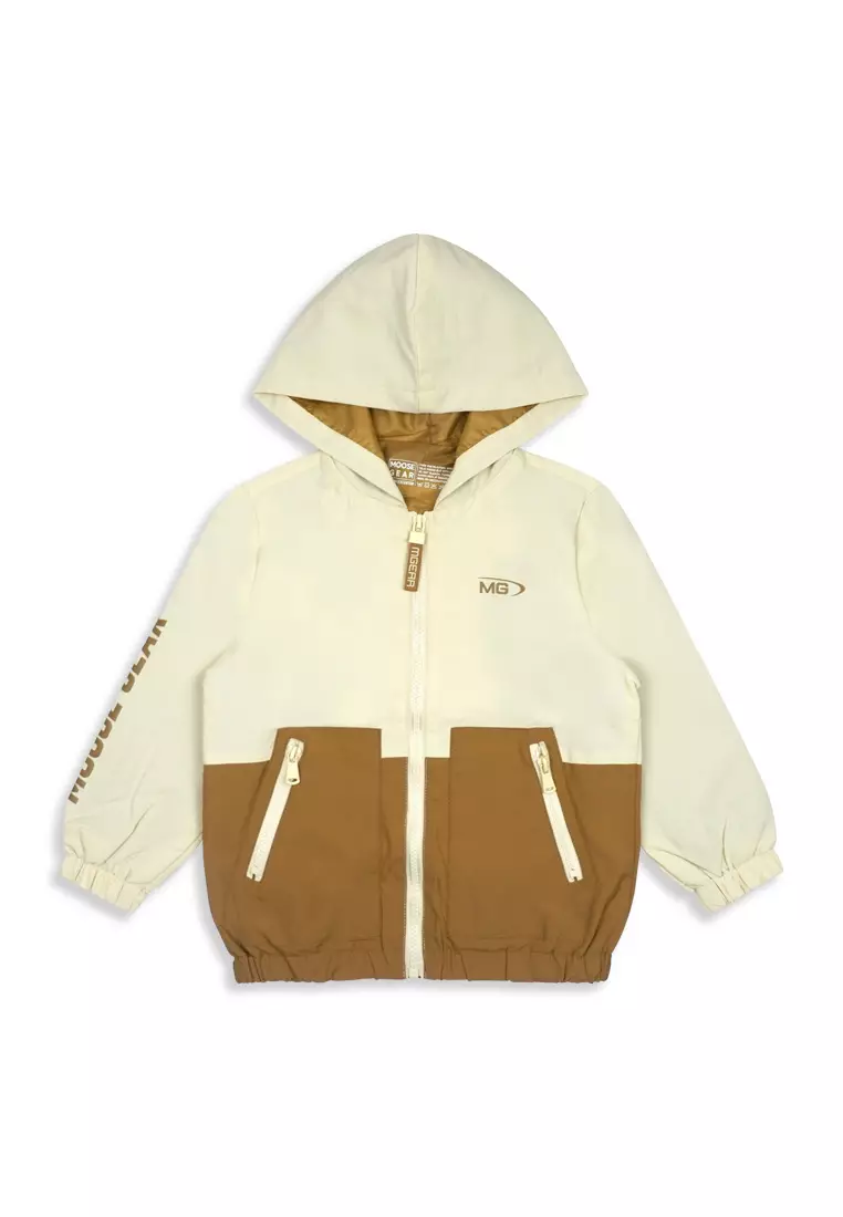 Boys Jacket With Hood And Print Details