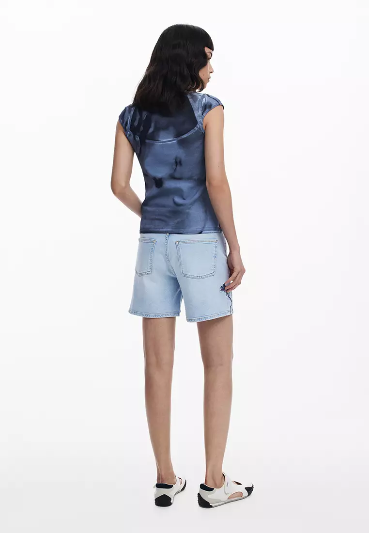 Short-sleeve gradient T-shirt