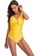 Its Me yellow solid color one-piece swimsuit 1A6F5US360B85CGS_5