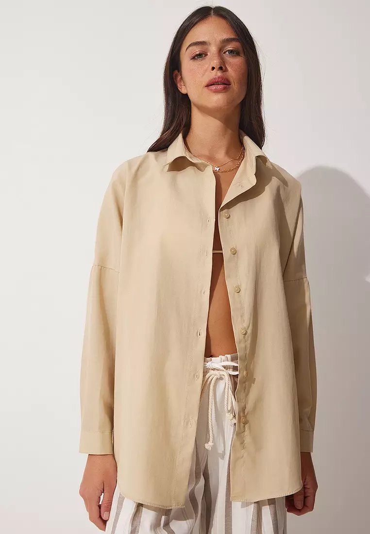 Oversize Long Basic Shirt