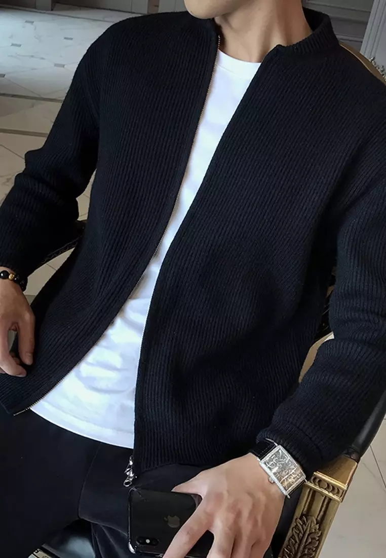 Double zipper sweater sale