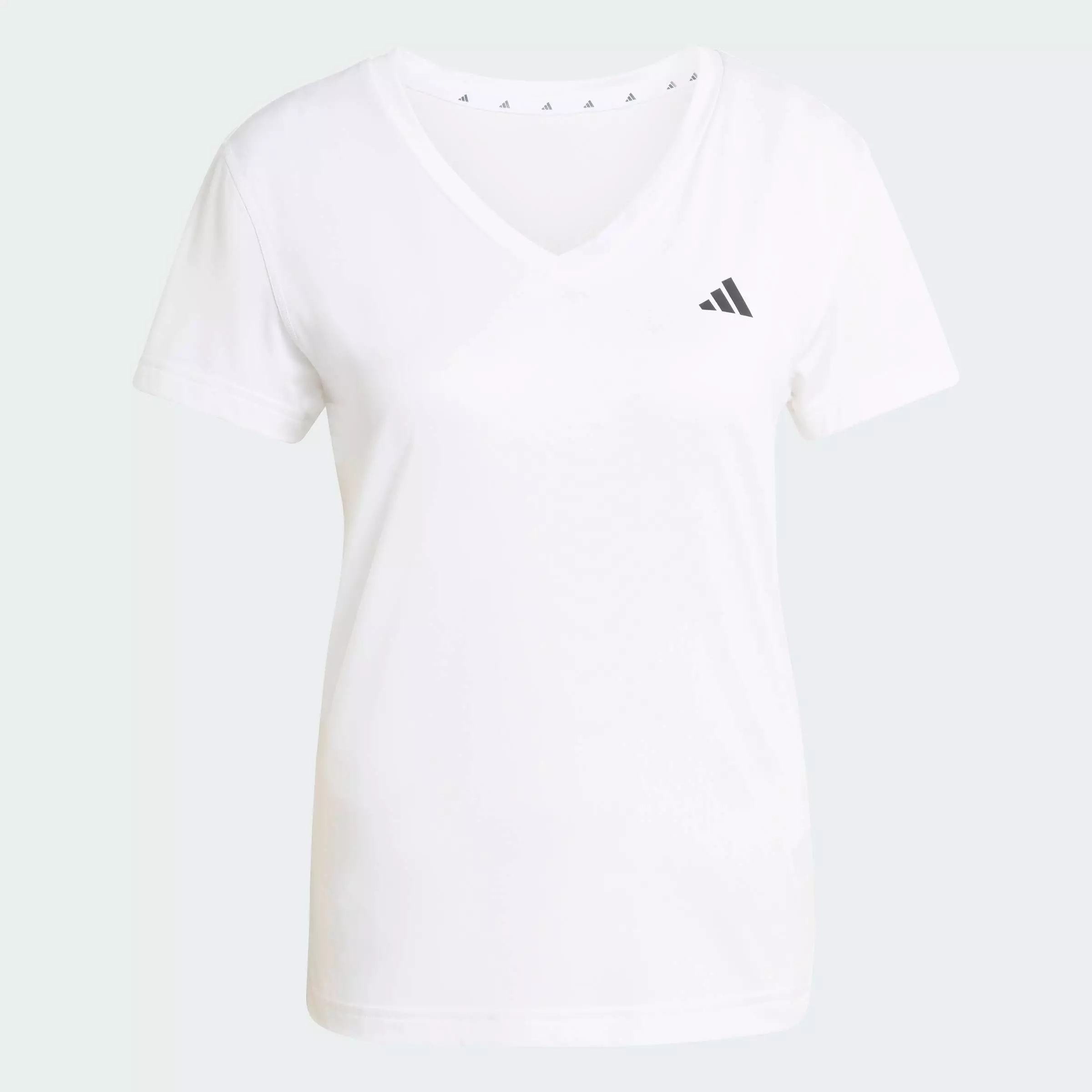 Gym & Training Workout Essentials V-Neck T-Shirt Women White KB9595