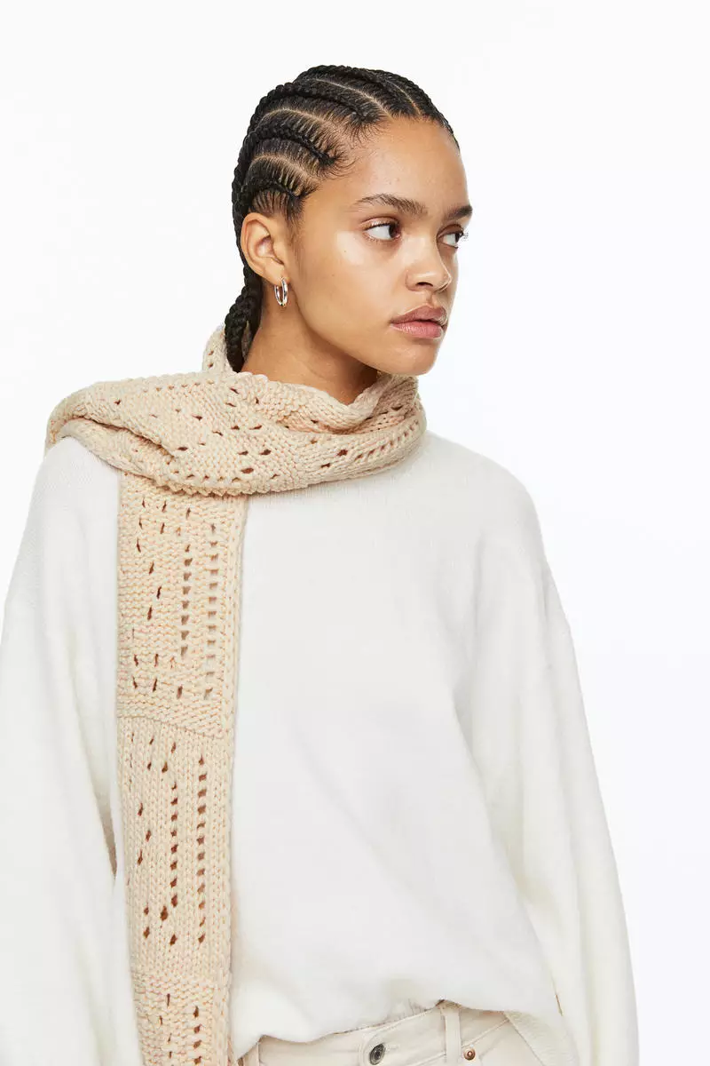 Buy H M Crochet look scarf Online ZALORA Malaysia