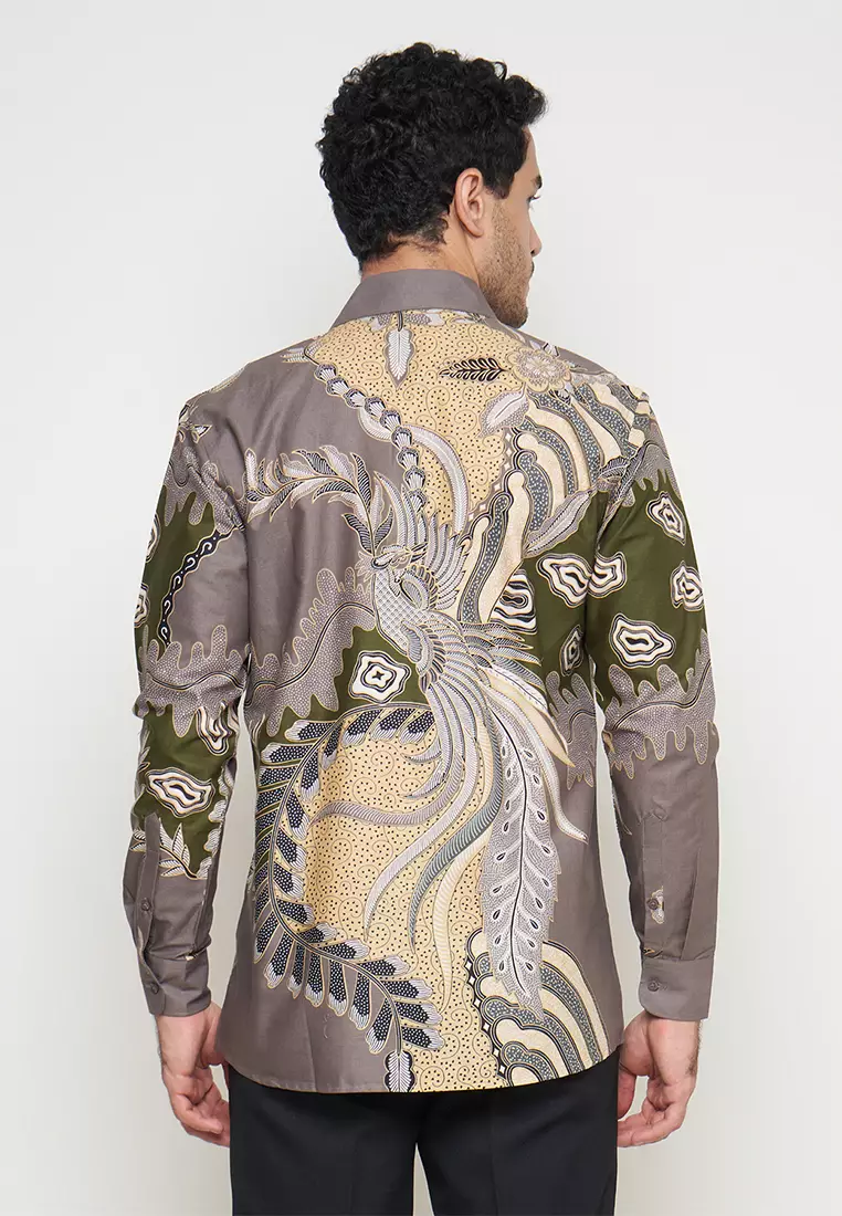 Slimfit Akash Kemeja Batik Pria Lengan Panjang
