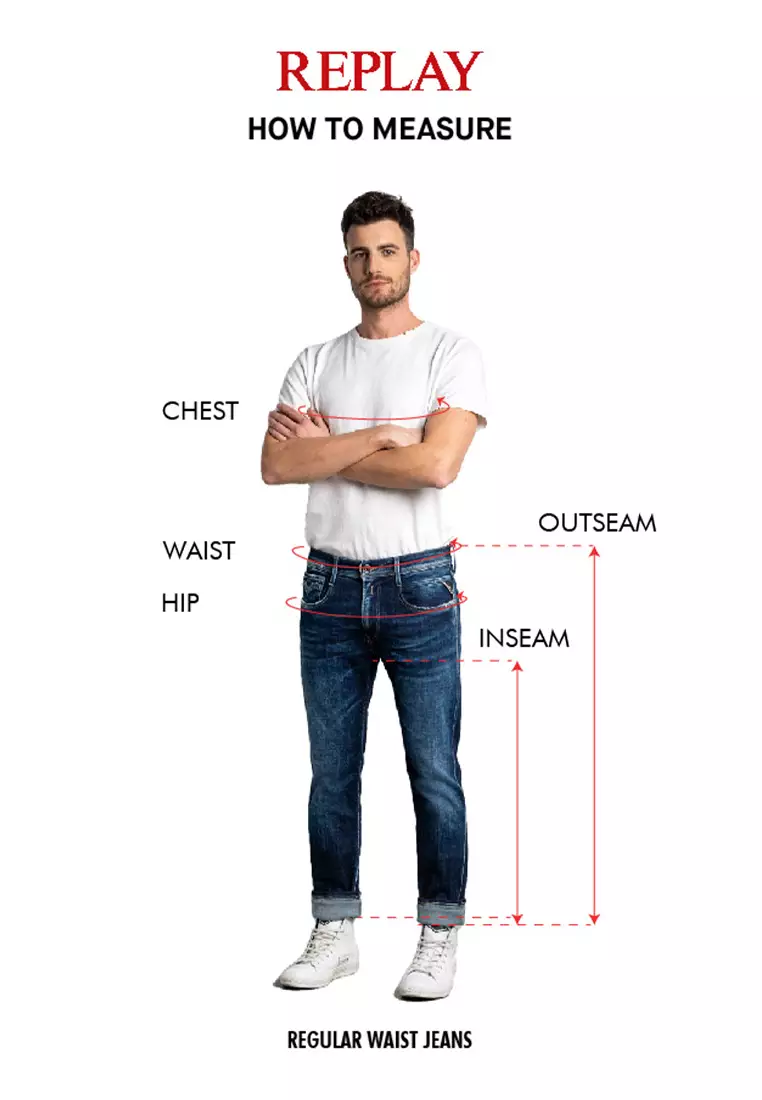 REPLAY TAPERED FIT TINMAR JEANS