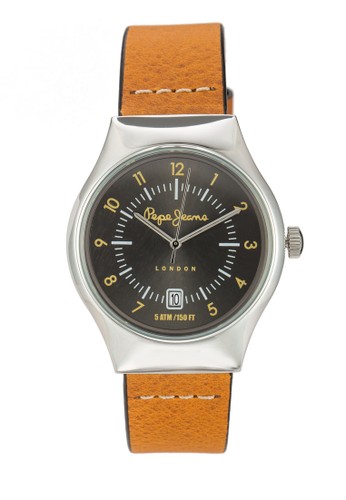 R2351113004esprit地址 Joey 皮革男性圓錶, 錶類, 飾品配件