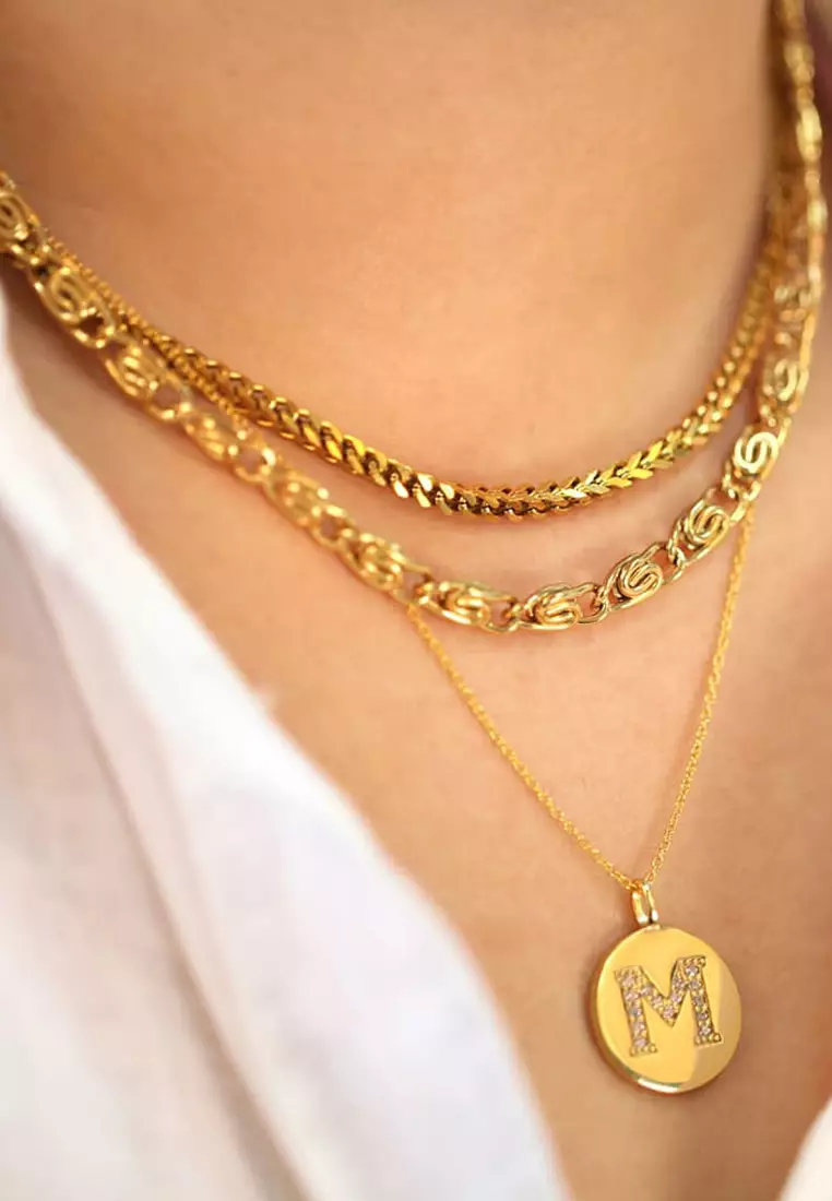 Gold choker sale chain necklaces