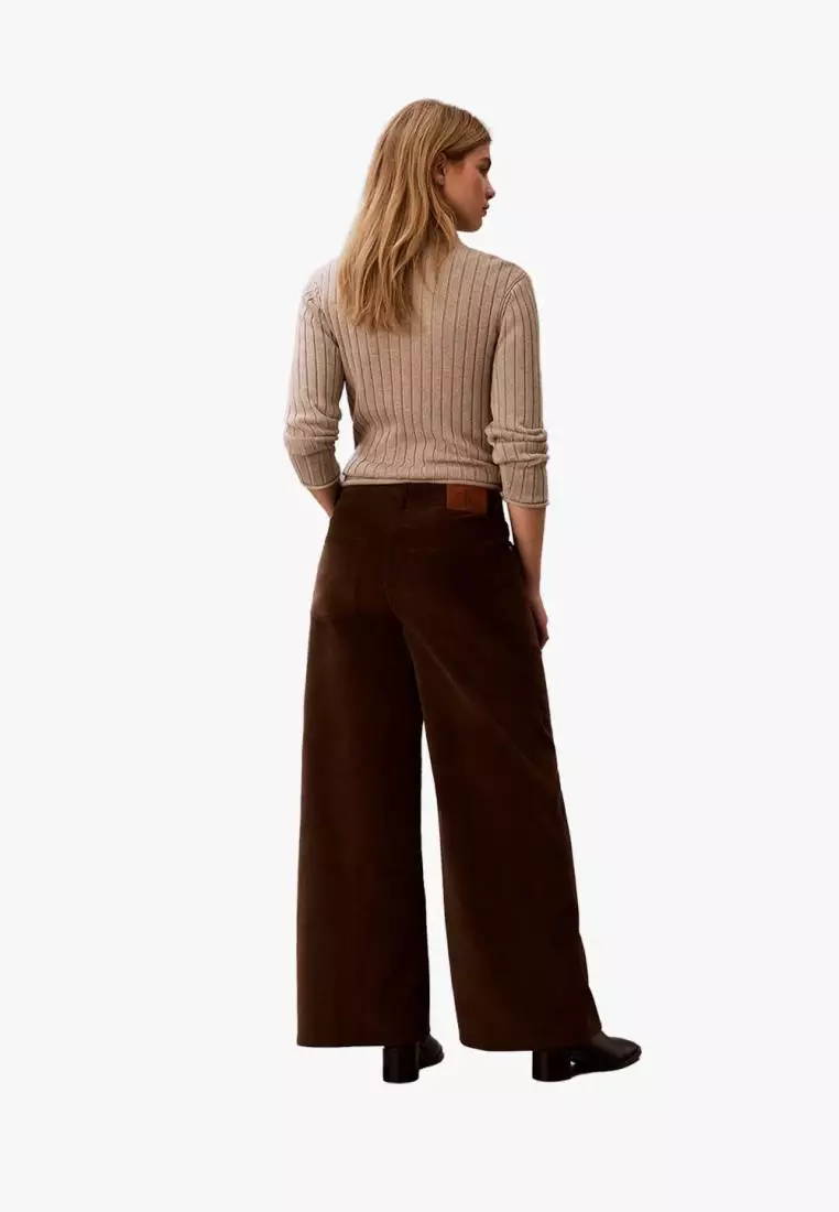 Jual Calvin Klein Calvin Klein - Corduroy Wide Leg Pants Original 2026 ...
