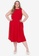 Trendyol red Plus Size Pockets Detail A-Line Woven Dress F8D9EAA5D28E73GS_1