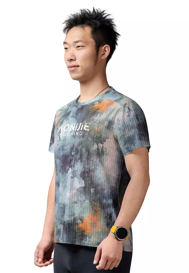 Aonijie FM5262 男裝運動短袖上衣