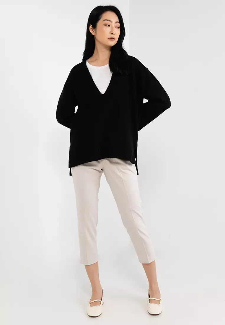 2件裝V領針織毛衣