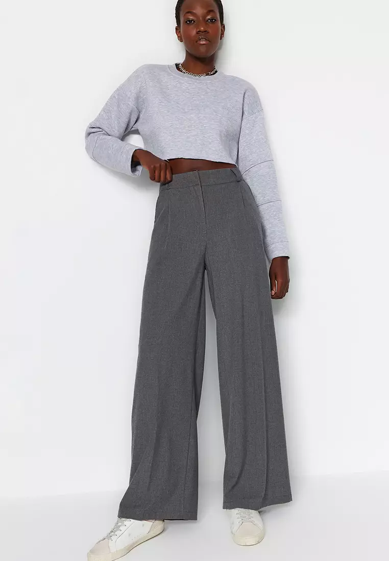 Wide Legs Woven Trousers