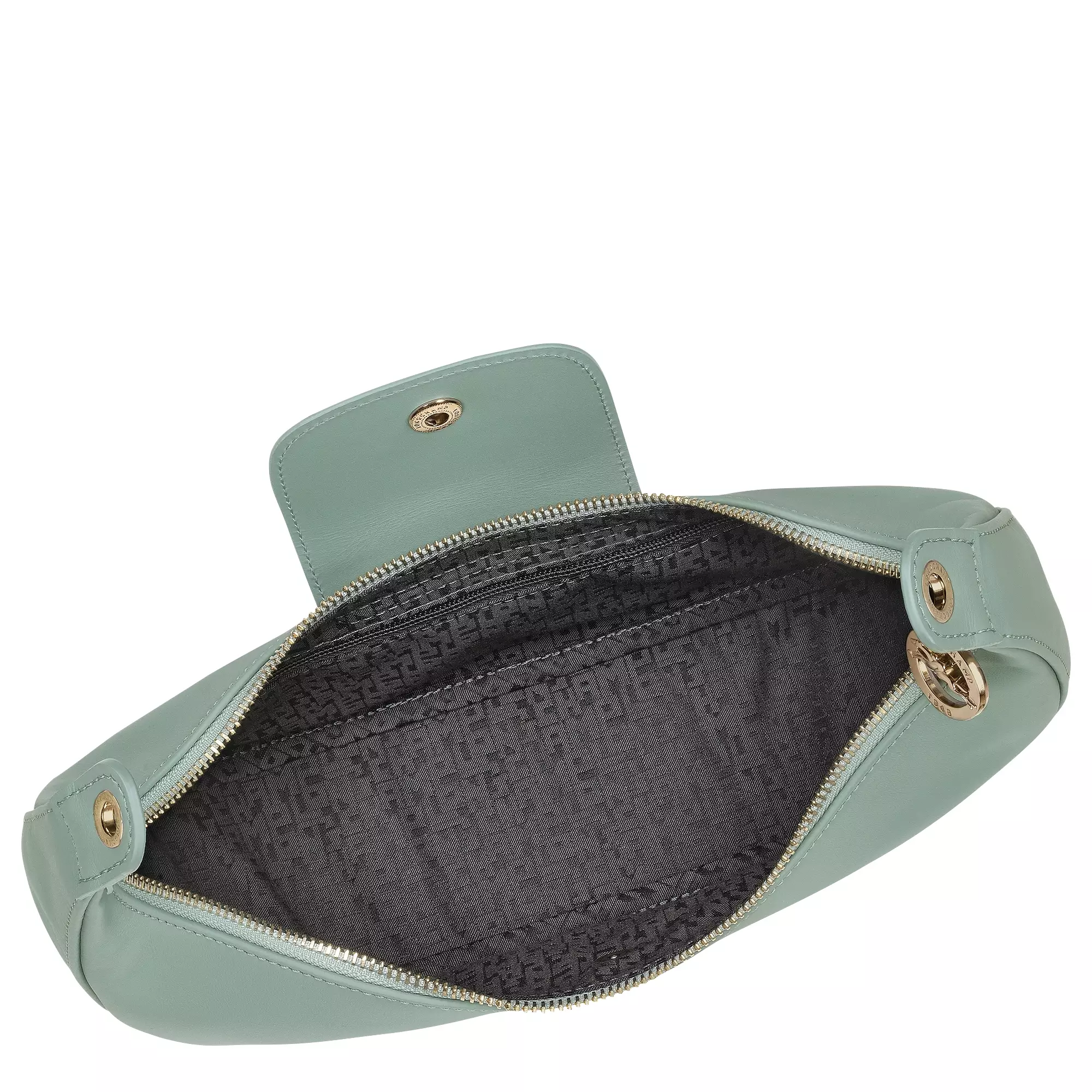 Le Pliage Xtra Shoulder Bag in Leather - Green Celadon