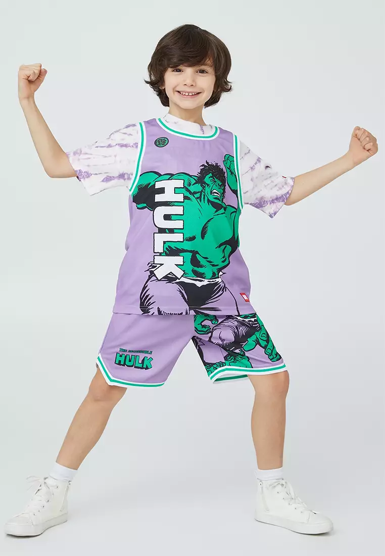 Cotton on Kids - License Basketball Tank - LCN Mar Phantom stripe/hulk