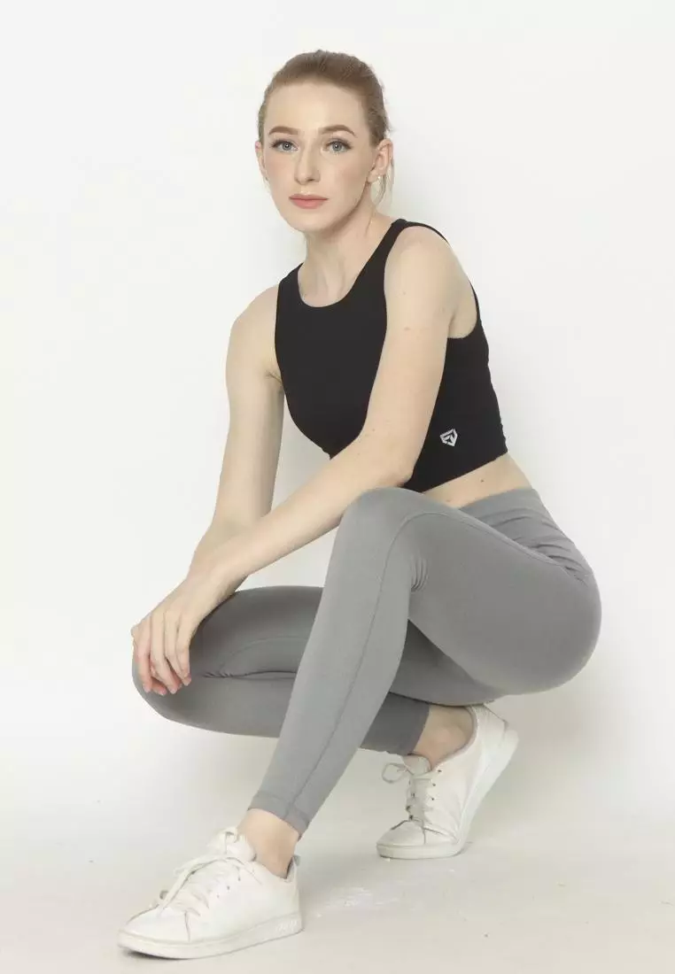 FITWEAR - DARLA VEST CROPTOP - BLACK